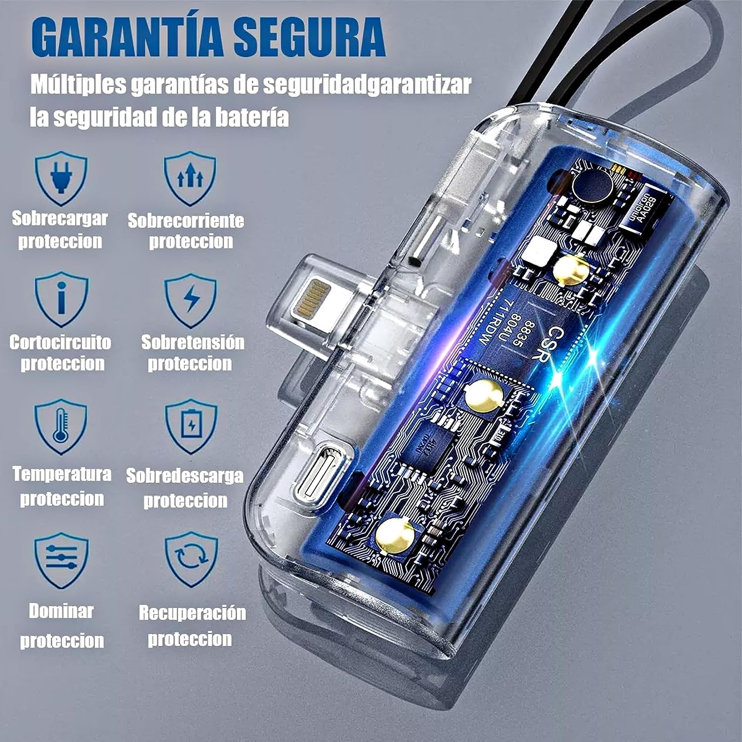Powerbank Moreka K058 5000 mAh Tipo C IP - Imagen 6