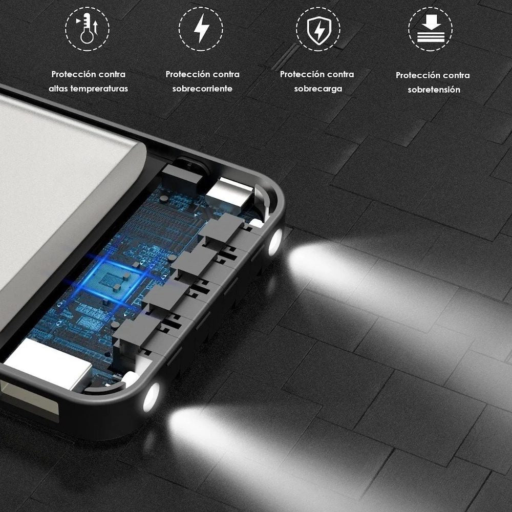 Powerbank Batería Portátil 10000mah K052 Salida C V8 IP K052 - Imagen 8