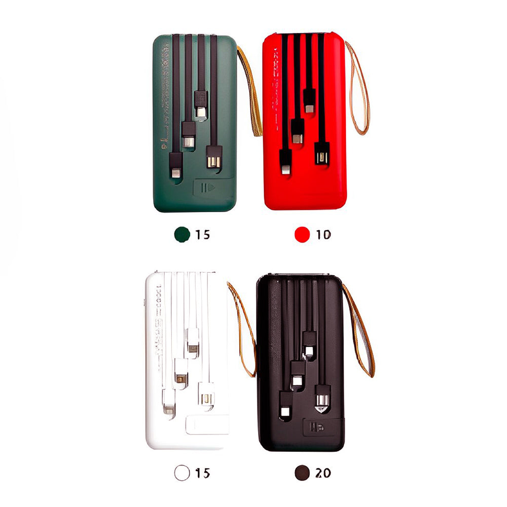 Powerbank Batería Portátil 10000mah K052 Salida C V8 IP K052 - Imagen 10