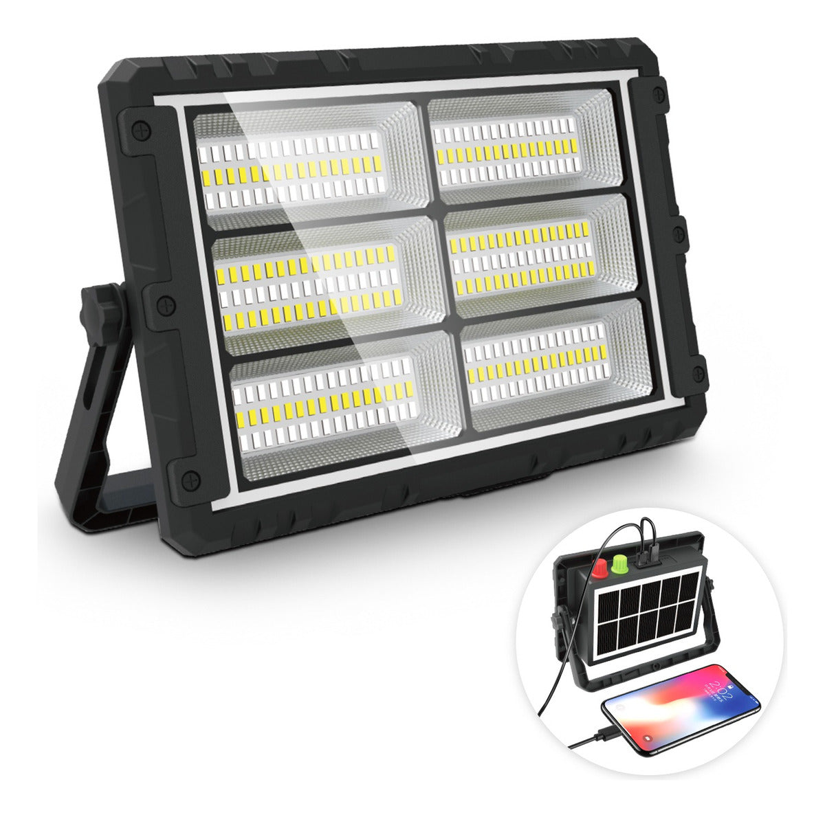 Reflector cargador Solar 200W 6000mAh plegable MOR-2301B - Imagen 1