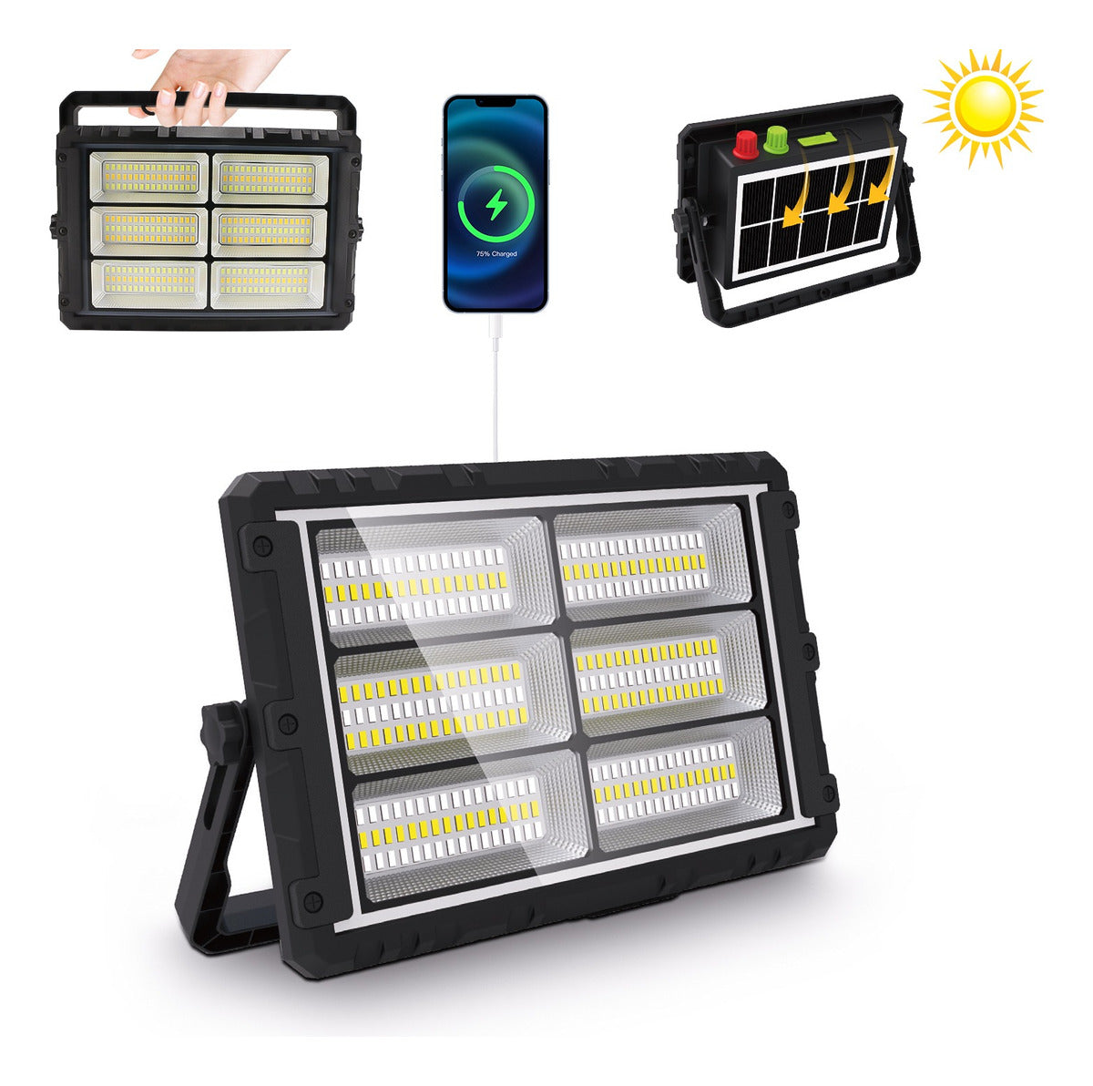 Reflector cargador Solar 200W 6000mAh plegable MOR-2301B - Imagen 2