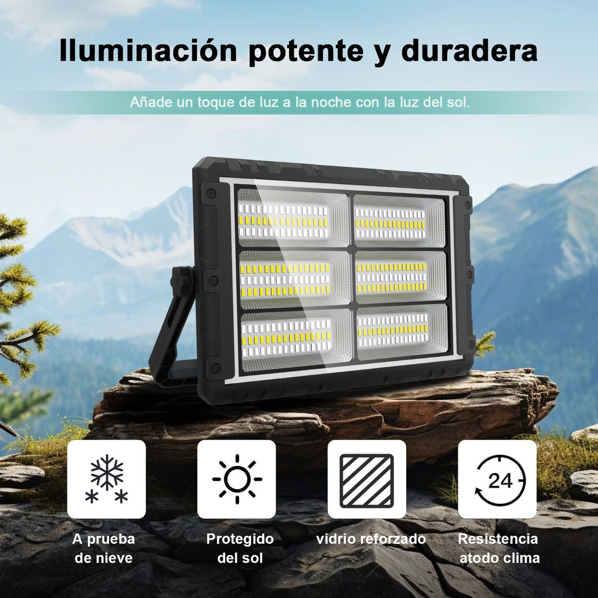 Reflector cargador Solar 200W 6000mAh plegable MOR-2301B - Imagen 3