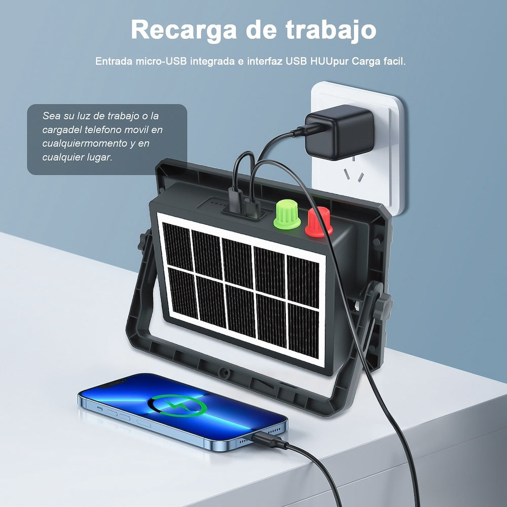 Reflector cargador Solar 200W 6000mAh plegable MOR-2301B - Imagen 4