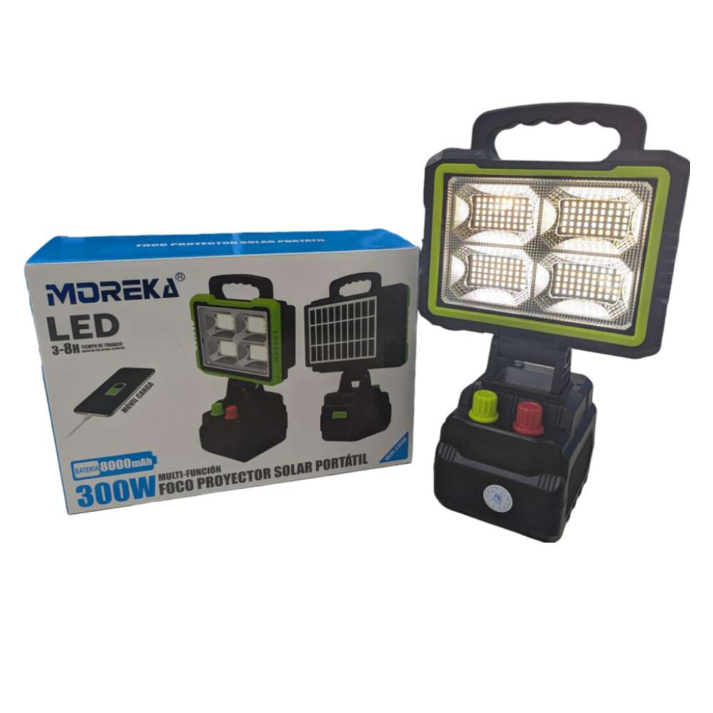 Reflector cargador Solar 300W 8000mAh Brillo ajustable MOR-2305b - Imagen 9