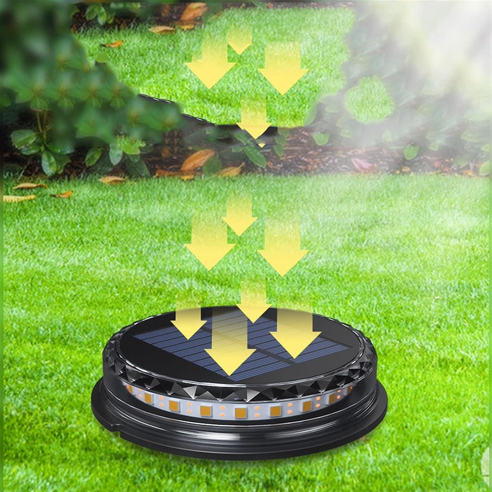 Kit de 4 Luz Solar para Césped Iluminación de 360° y 50 Horas de Brillo SQ-HP-2101-4 - Imagen 3