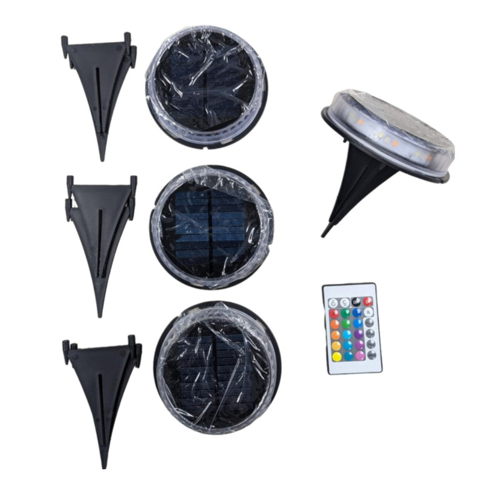 Kit de 4 Luz Solar para Césped Iluminación de 360° y 50 Horas de Brillo SQ-HP-2101-4 - Imagen 9