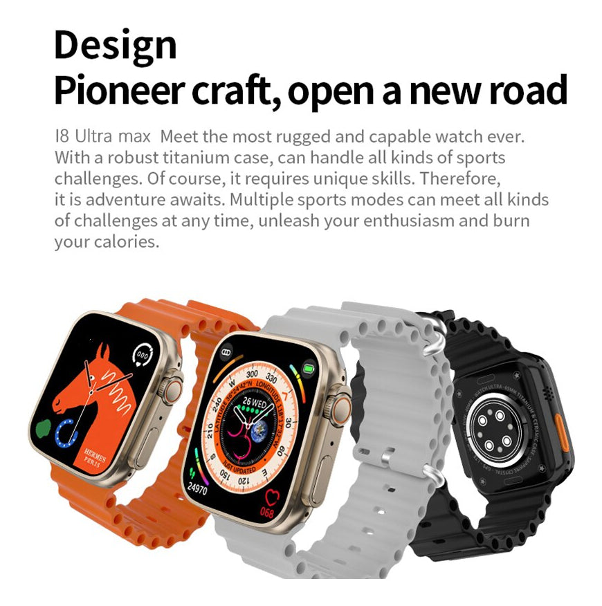 Smart Watch i8 Ultra Serie 8 doble correa y audifonos Bluetooth - Imagen 3