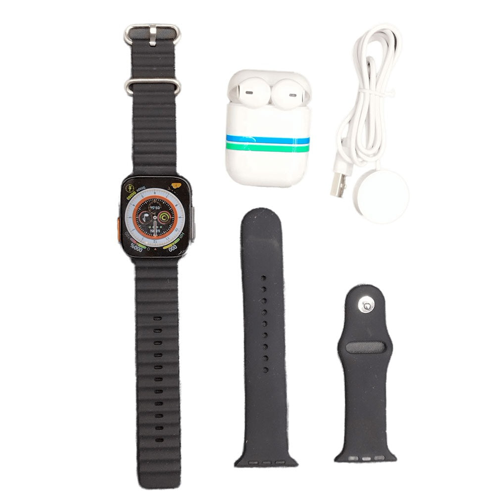 Smart Watch i8 Ultra Serie 8 doble correa y audifonos Bluetooth - Imagen 9