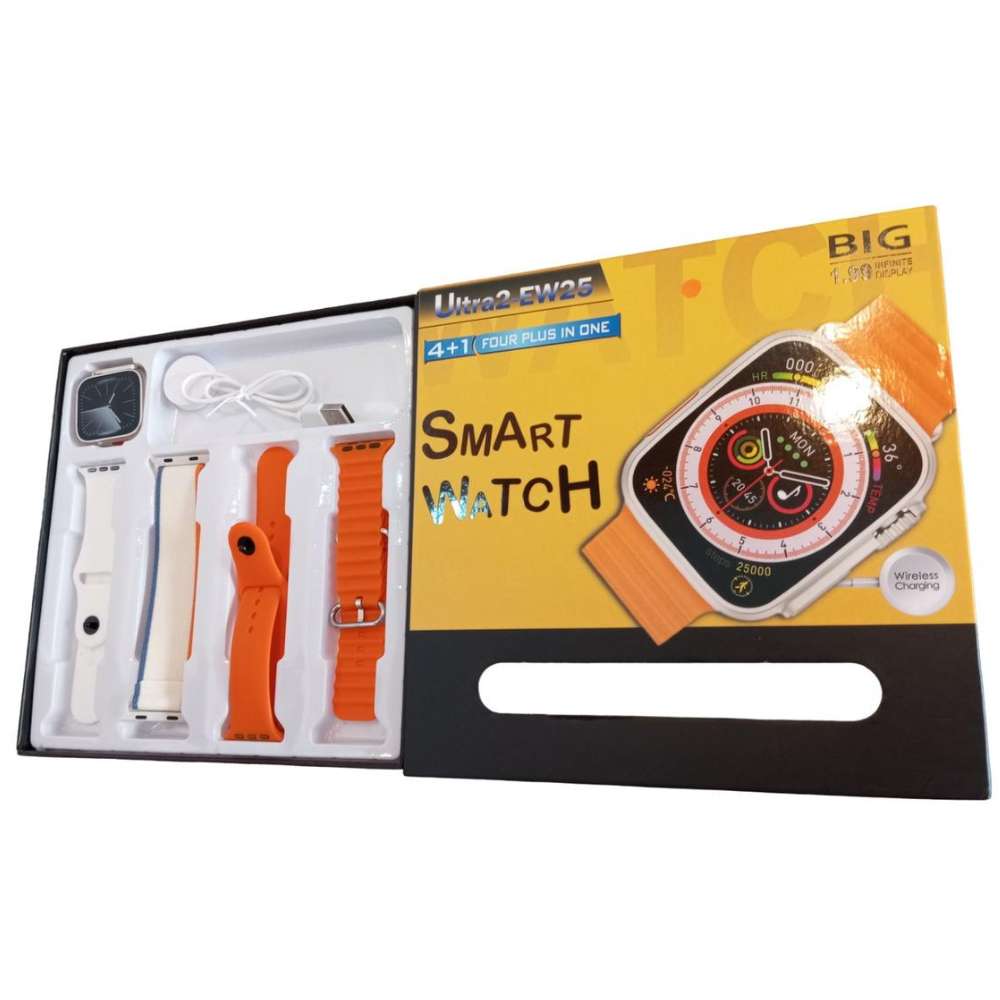 Smart Watch Ultra2 EW25 Carga Inalámbrica 4 Bandas - Imagen 1