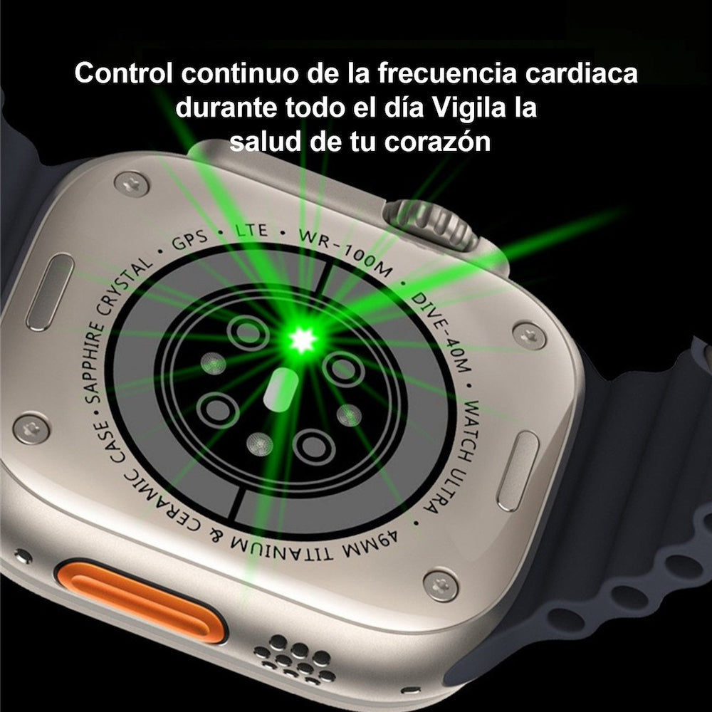 Smart Watch ET21 Ultra Max Carga Inalámbrica 3 Bandas y audifonos - Imagen 4