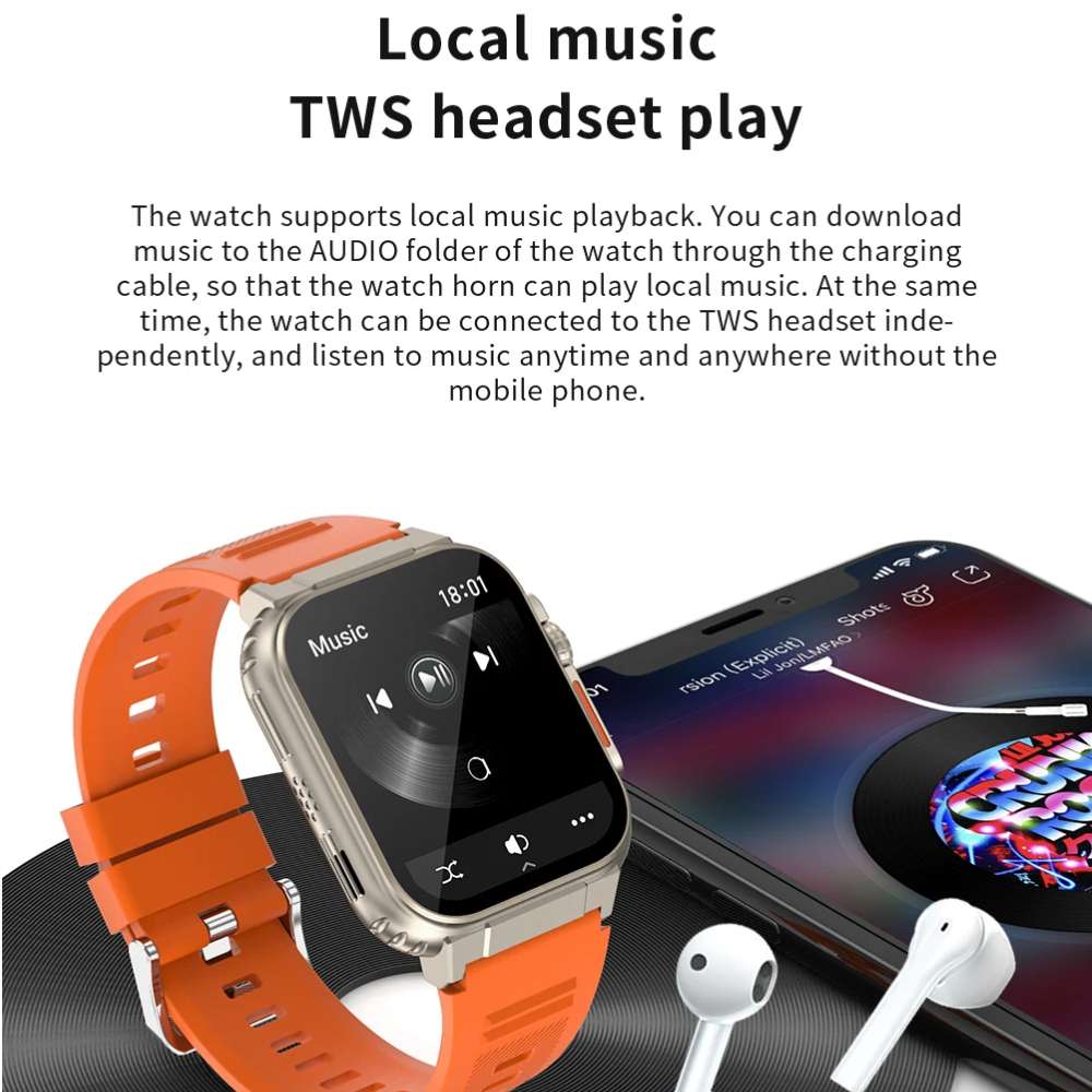 Smart Watch Moreka MTW11 Bluetooth doble Correa IPX67 - Imagen 4