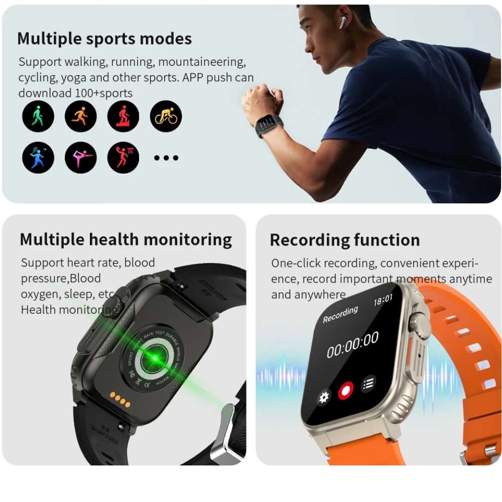 Smart Watch Moreka MTW11 Bluetooth doble Correa IPX67 - Imagen 6