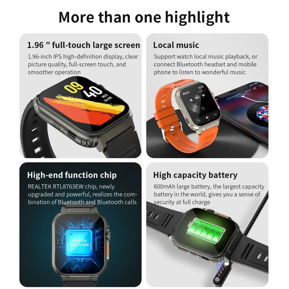 Smart Watch Moreka MTW11 Bluetooth doble Correa IPX67 - Imagen 7