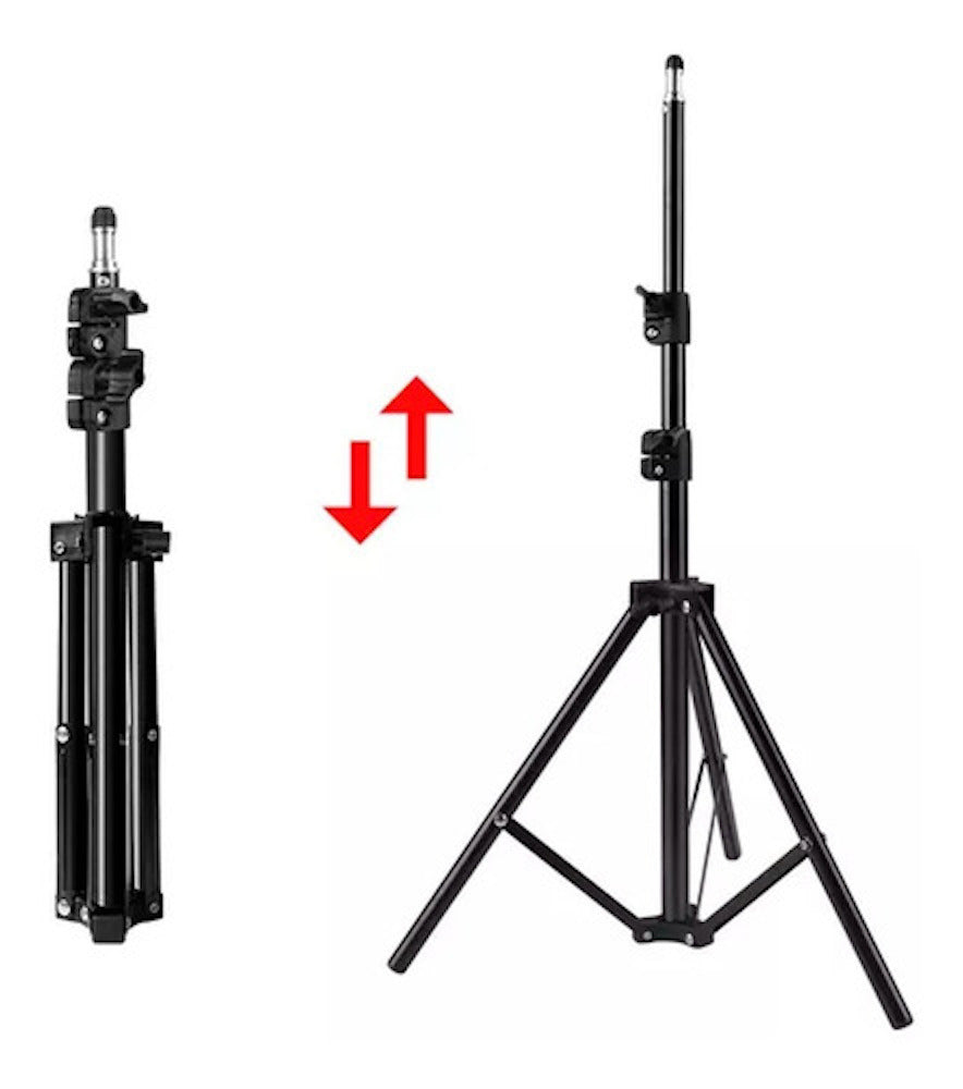 Tripie Universal Para Aro De Luz Camara Sombrilla Hasta 1.6m - Imagen 2