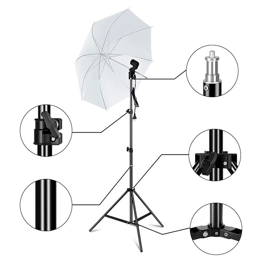 Tripie Universal Para Aro De Luz Camara Sombrilla Hasta 1.6m - Imagen 5