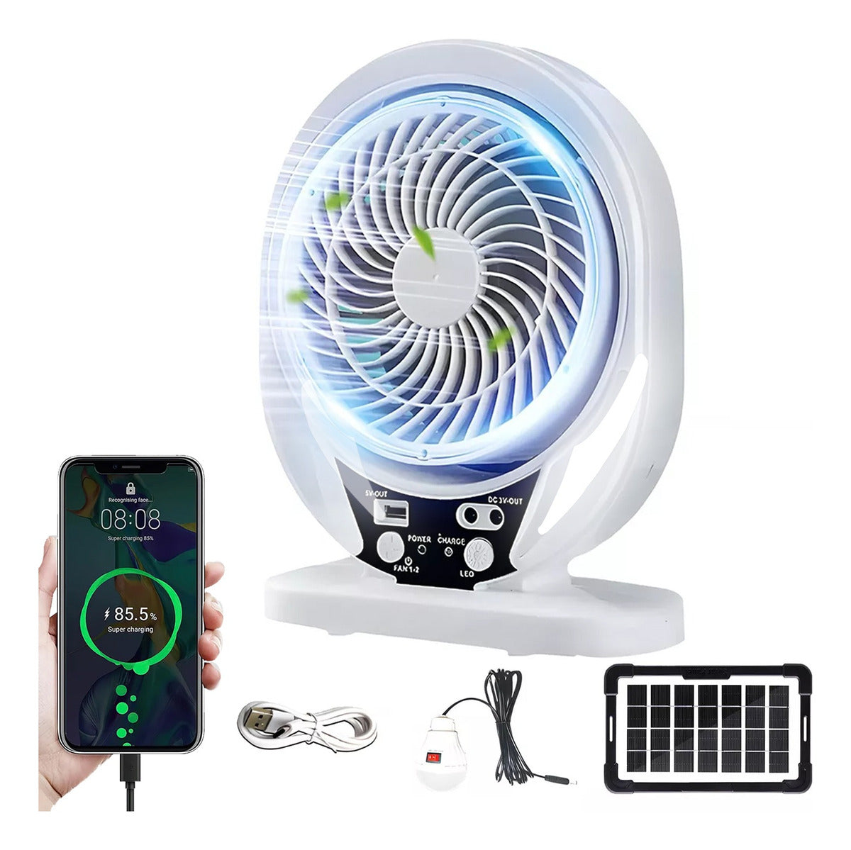 Ventilador 3 aspas 3 Velocidades 8