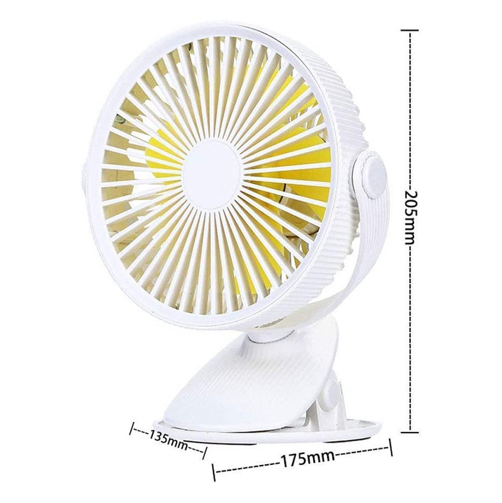 Ventilador eléctrico con Clip de 5.5 Pulgadas Recargable MF025 - Imagen 8