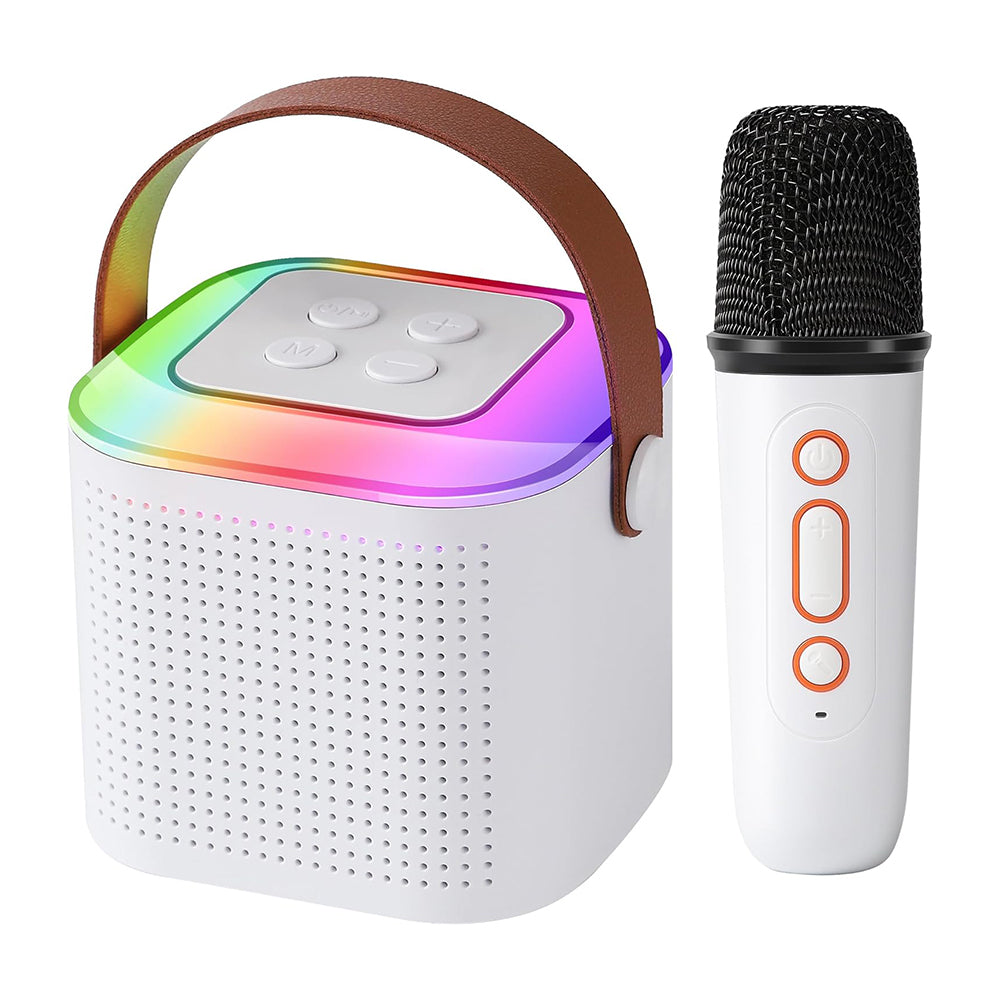 Máquina de karaoke para niños portátil Bluetooth con 1 micrófono Y1 - Imagen 1
